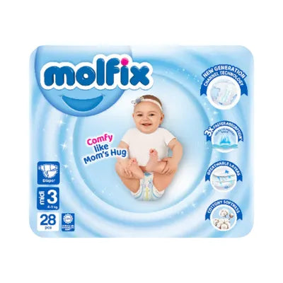 MOLFIX DIAPERS MIDI 28PCS