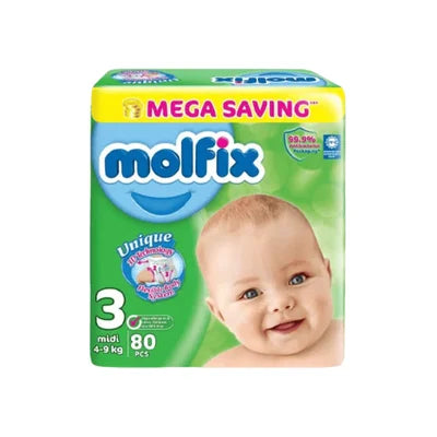 MOLFIX DIAPERS MIDI 80PCS