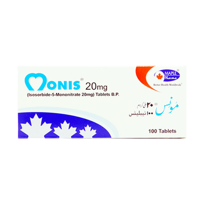 MONIS TAB 20MG 100S