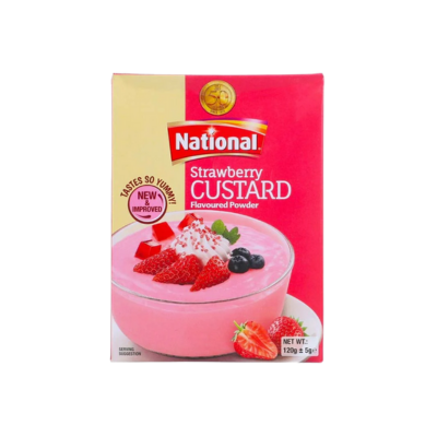 NATIONAL CUSTARD 120GM STRAWBERRY