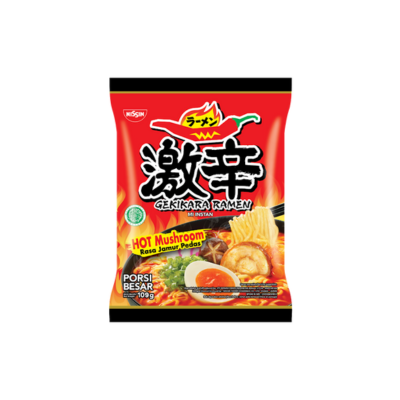 NISSIN RAMEN NOODLES 118GM HOT MUSHROOM