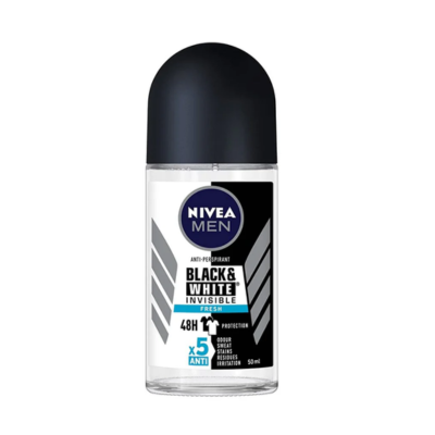 NIVEA MEN ROLL ON 50ML BLACK&WHITE CLEAR