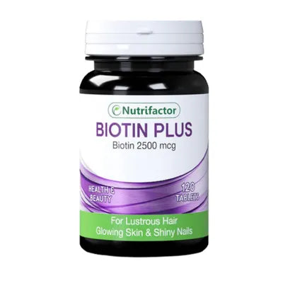NUTRIFACTOR BIOTIN PLUS 2500MCG 120S
