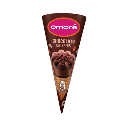 OMORE CHOCOLATE CRISPIES CONE