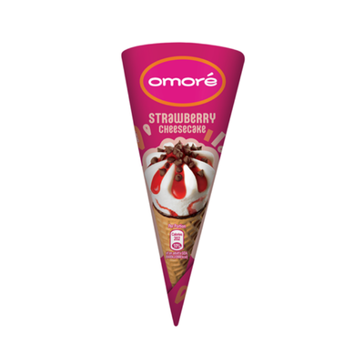 OMORE STRAWBERRY CHEESECAKE CONE