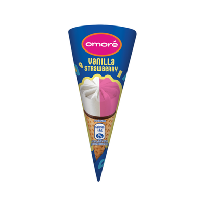 OMORE VANILLA STRAWBERRY CONE