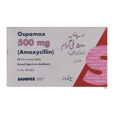 OSPAMOX TAB 500MG 12S