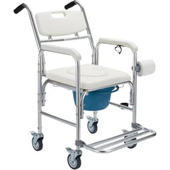 PATIENT COMMODE CHAIR WITH WHEEL