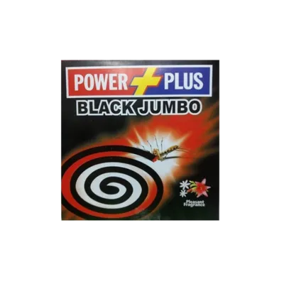POWER PLUS MOSQUITO COILS JUMBO BLACK