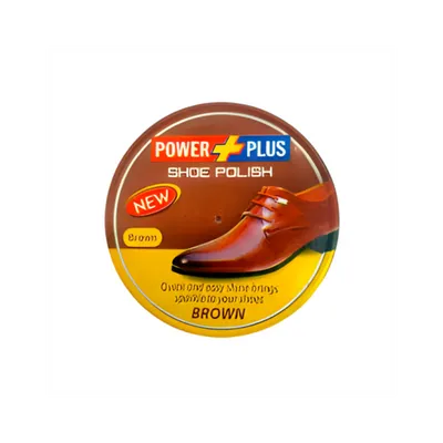 POWER PLUS SHOE POLISH 20ML BROWN