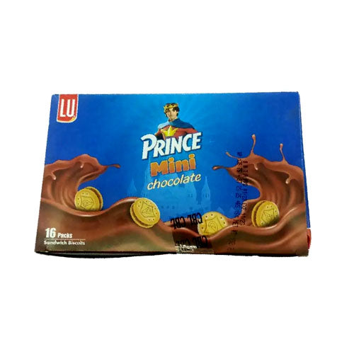 PRINCE BISCUTES POUCH 16PCS MINI CHOCOLATE