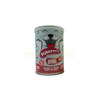 PURRFECT CAT FOOD CHICKEN & CARROT 400G TIN