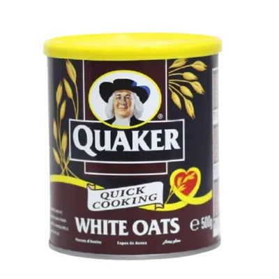 QUAKER WHITE OATS 500GM TIN