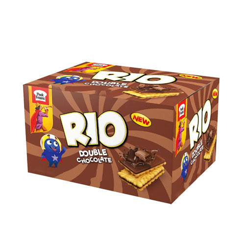 RIO BISCUITS SNACK PACKS DOUBLE CHOCOLATE 16PCS