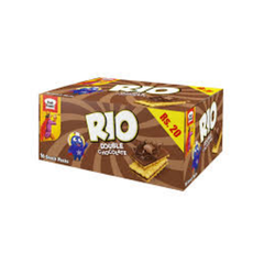 RIO BISCUITS SNACK PACKS DOUBLE CHOCOLATE 16PCS