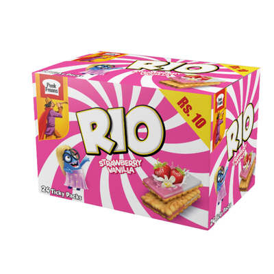 RIO BISCUITS TICKY PACKS STRAWBERRY