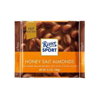 RITTER SPORT CHOCOLATE 100G HONEY SALTED AMONDS