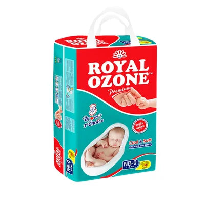 ROYAL OZONE DIAPERS NEW BORN 50PCS