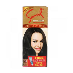 SAMSOL HAIR COLOR 18 NATURAL BLACK