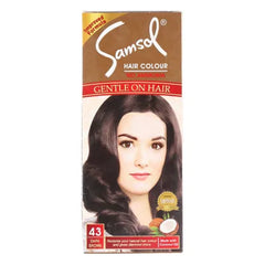 SAMSOL HAIR COLOR 43 DARK BROWN