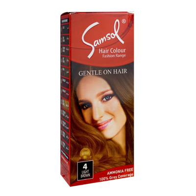 SAMSOL HAIR COLOR 4 LIGHT BROWN