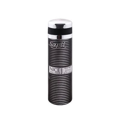 SAPIL 200ML (M) NICE FEELINGS BLACK BODY SPRAY