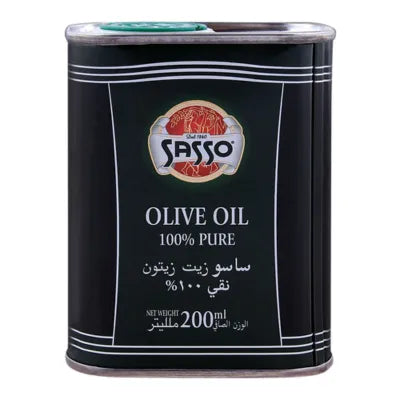 SASSO PURE OLIVE OIL TIN 200 ML