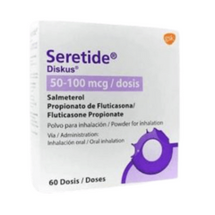 SERETIDE EVOHALER DISKUS 50MCG/100MCG******