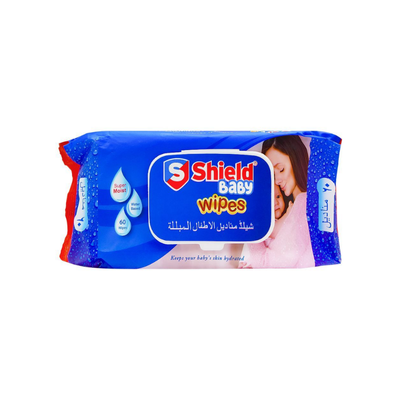 SHIELD BABY WIPES 60PCS