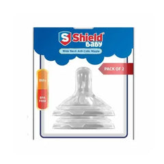SHIELD NIPPLE 2PCS ANTI COLIC