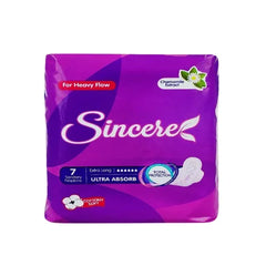 SINCERE STANITARY NAPKINS ULTRA ABSORB EXTRA LONG 7PCS