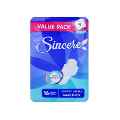 SINCERE STANITARY NAPKINS ULTRA ABSORB LONG 16PCS
