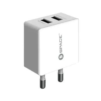 SPACE DUAL PORT USB WALL CHARGER WC-101
