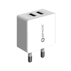SPACE DUAL PORT USB WALL CHARGER WC-101