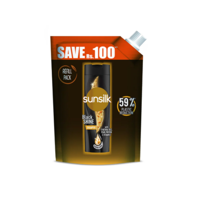 SUNSILK BLACK SHINE POUCH 360ML