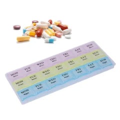 TABLET PILL ORGANIZER BOX 07 DAYS 21 COMPARTMENT RIGHT DOSE