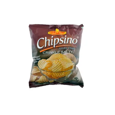 UNITED KING CHIPSINO CRINKLE SALTY CHIPS 65GM