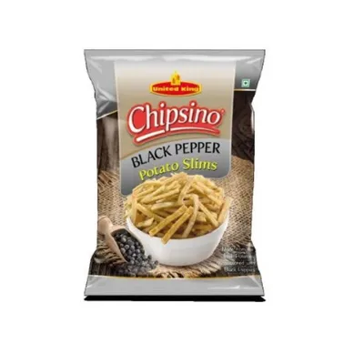 UNITED KING CHIPSINO SLIM BLACK PEPPER POTATO 45GM