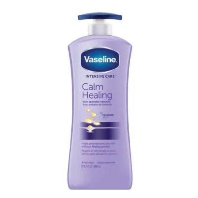 VASELINE PUMP LOTION 600ML CALM HEALING
