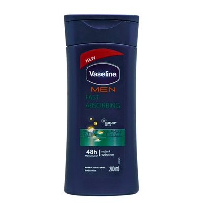 VASELINE LOTION 200ML MEN FAST ABSORBING