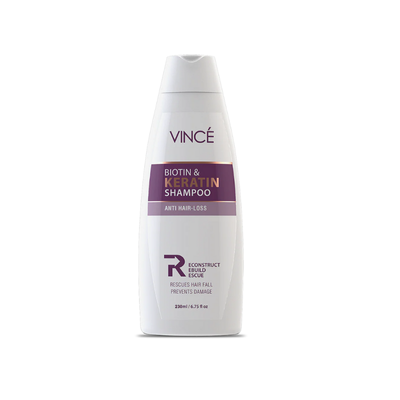 VINCE BIOTINKERATIN SHAMPOO 230ML ANTI HAIR LOSS
