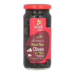 WADI OLIVES BLACK SLICE 240GM