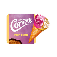 WALLS CORNETTO 95ML POPCONE STRAWBERRY VANILLA