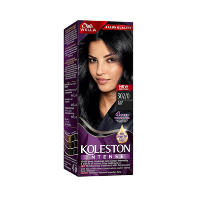 WELLA KOLESTON HAIR COLOR# 302/0 NATURAL BLACK SEMI KIT 60 ML