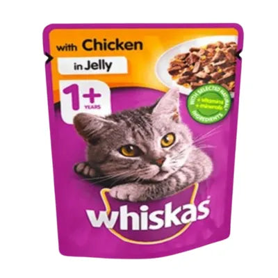 WHISKAS CAT FOOD 100GM POUCH MIX