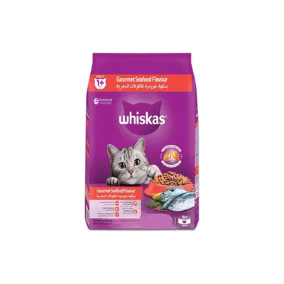 WHISKAS CAT FOOD 480GM GOURMET SEAFOOD