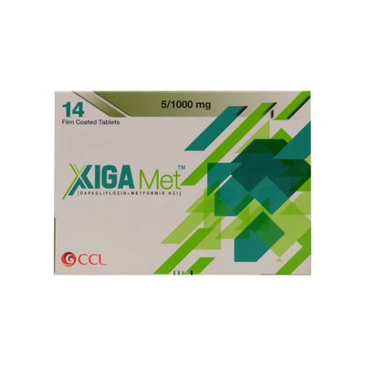 XIGA TAB MET 5/1000MG