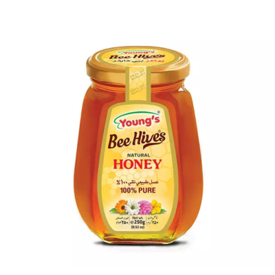 YOUNGS BEE HIVES HONEY 250GM BOTTLE