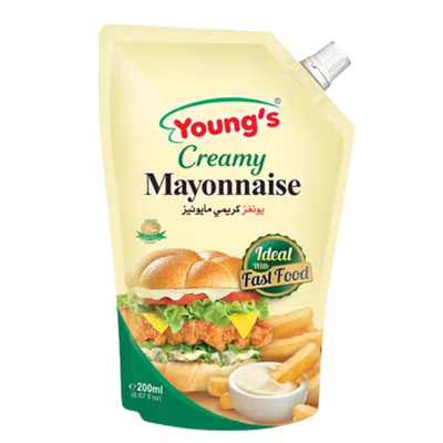 YOUNGS MAYONNAISE 200ML CREAMY&SALTED