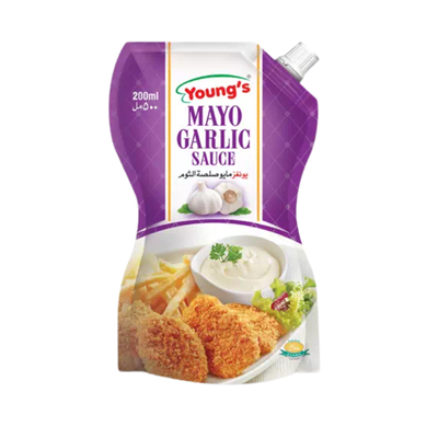 YOUNGS MAYO GARLIC 200ML SAUCE
